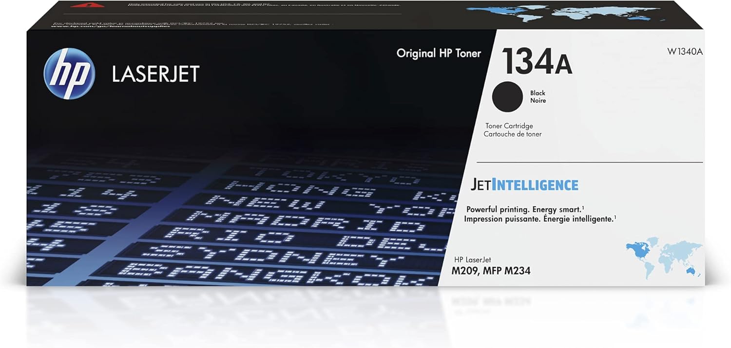 HP 134A Black Toner Cartridge | Works with HP Laserjet M209 Series HP 134A Black Toner Cartridge | Works with HP Laserjet M209 Series